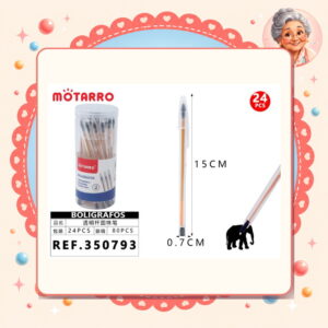 la-icha-01568 Boligrafos Negro Motarro Ref. 350793