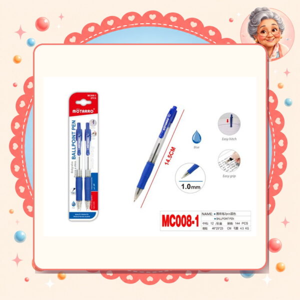 1.0mm Lapiz Pasta Azul Motarro Ref. MC008-1
