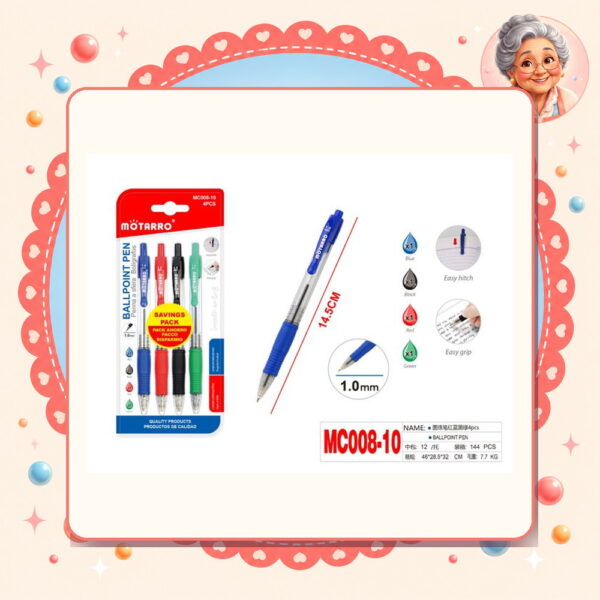 1.0mm Boligrafo Motarro Ref. MC008-10