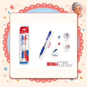la-icha-01573 1.0mm Boligrafo Azul/rojo Motarro Ref. MC008-3