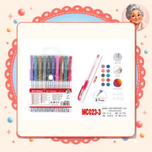 la-icha-01622 Lapices Gel Color Nacarado Motarro Ref. MC023-3