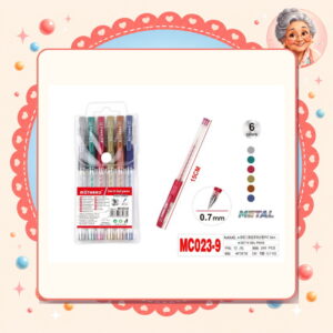 la-icha-01625 Lapiz Gel Color Metal Motarro Ref. MC023-9