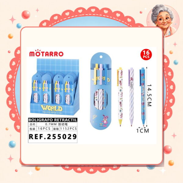 Boligrafos Retractil Motarro Ref. 255029