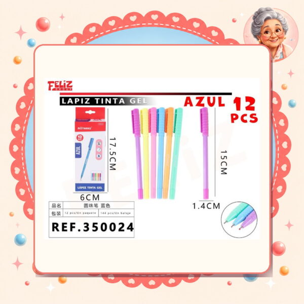 la-icha-01632 Tinta Gel Azul Motarro Ref. 350024