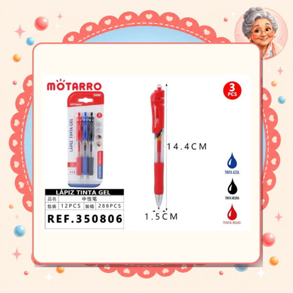 Boligrafos Gel Motarro Ref. 350806
