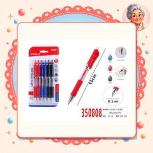 la-icha-01649 Boligrafos Gel Negro/azul/rojo Motarro Ref. 350808