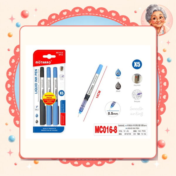 0.5mm Lapiz Tinta Liquita Motarro Ref. MC016-8