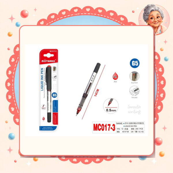 Gel Tinta Liquida Rojo Motarro Ref. MC017-3