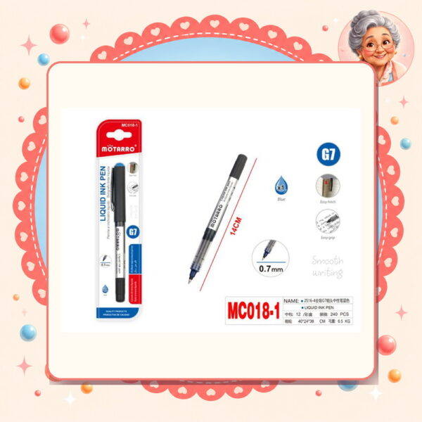 Gel Tinta Liquida Azul Motarro Ref. MC018-1