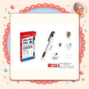 la-icha-01683 Lapiz Gel Negro Motarro Ref. MC133-2