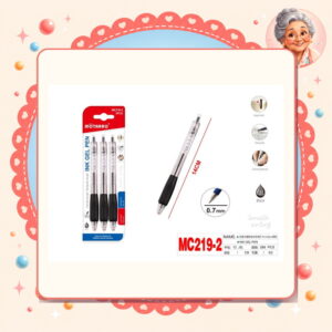 la-icha-01690 Boligrafos Gel Negro Motarro Ref. MC219-2