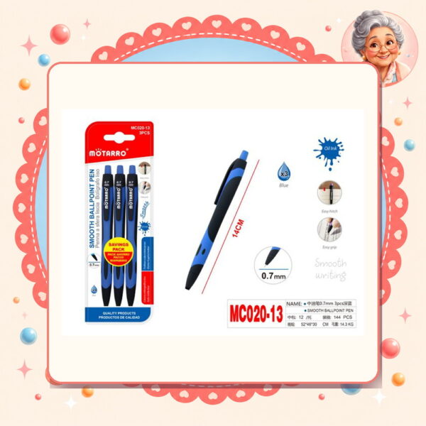 Boligrafo Azul Motarro Ref. MC020-13