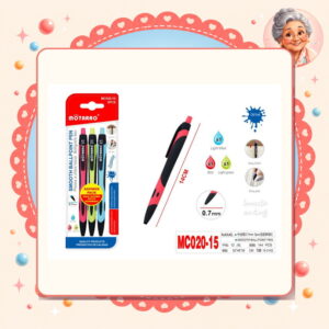 la-icha-01704 Boligrofo Liso Azul/rojo/verde Motarro Ref. MC020-15
