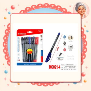 la-icha-01716 1.0mm Boligrafo Liso Azul/negro/rojo Motarro Ref. MC021-4