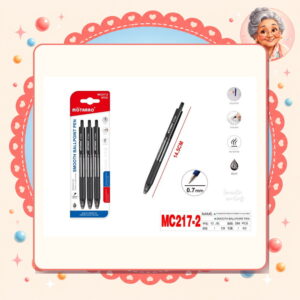 la-icha-01723 Boligrafos de Secado Rapido Negro Motarro Ref. MC217-2