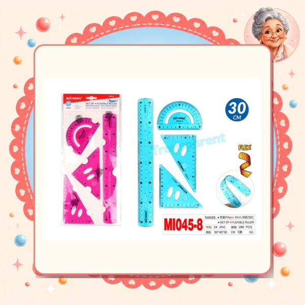 Set de Regla Flexible Motarro Ref. MI045-8
