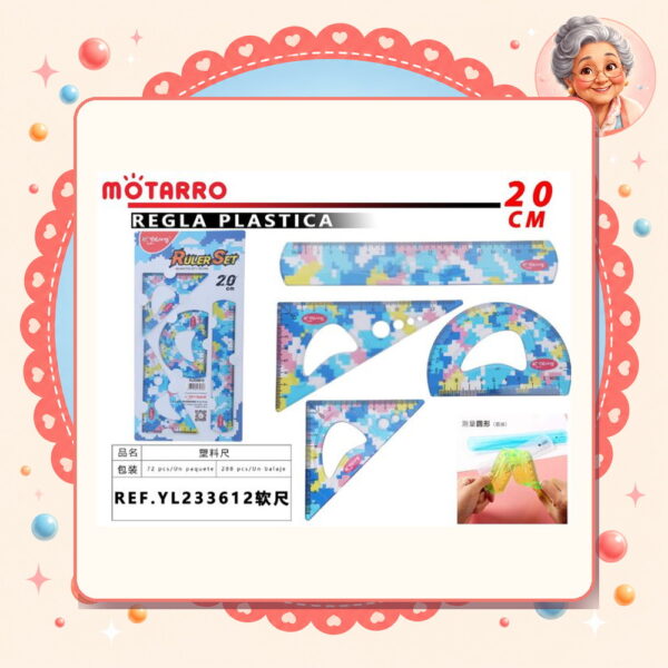 la-icha-01997 Set de Reglas Flexibles Motarro Ref. YL233612-FLEXIBLE