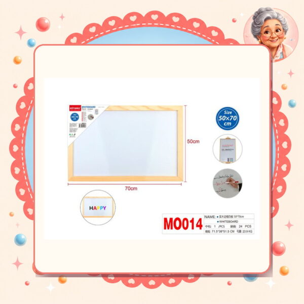 X 70cm Pizarron Blanco Motarro Ref. MO014