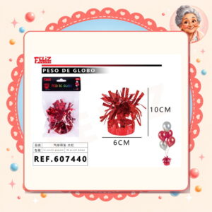 la-icha-03066 Globos Rojo Feliz Ref. 607440
