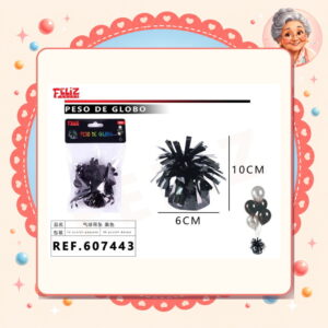 la-icha-03069 Globos Negro Feliz Ref. 607443