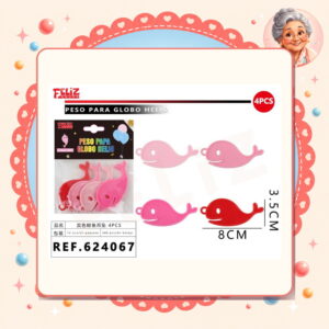 la-icha-03080 Globo Helio Ballena Feliz Ref. 624067