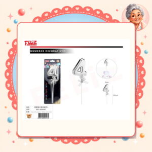 la-icha-03145 Plateados 4 Feliz Ref. 609097