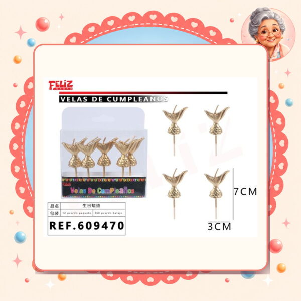 Cumpleanos Oro 5pcs Feliz Ref. 609470