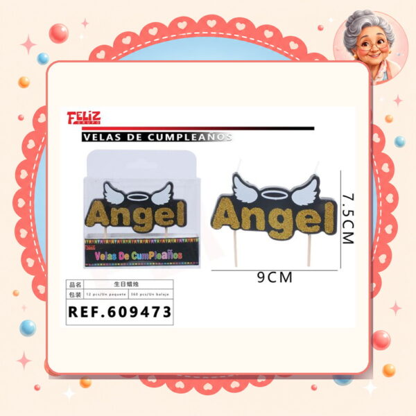 Cumpleanos Angel Marca 6pcs Feliz Ref. 609473
