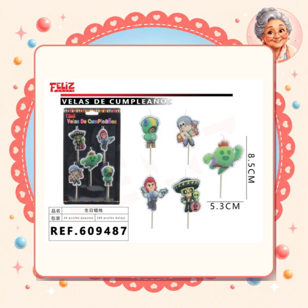 Cumpleanos 5pcs Feliz Ref. 609487