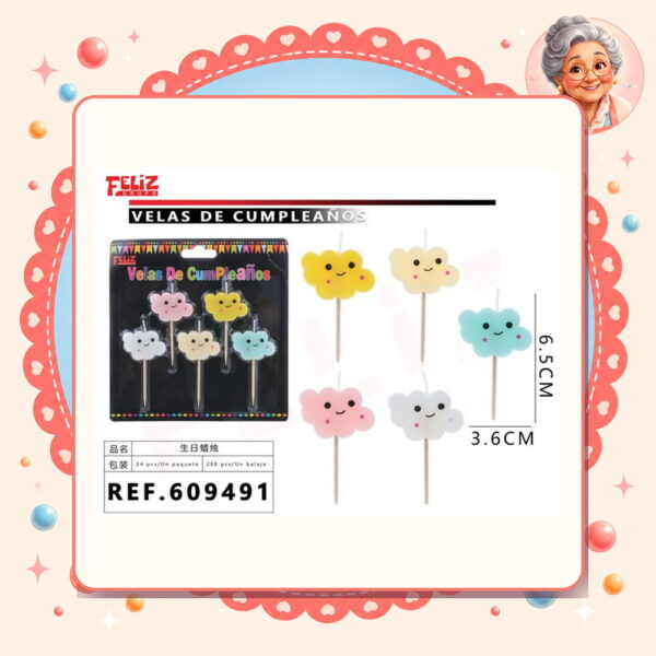 Cumpleanos 5pcs Feliz Ref. 609491
