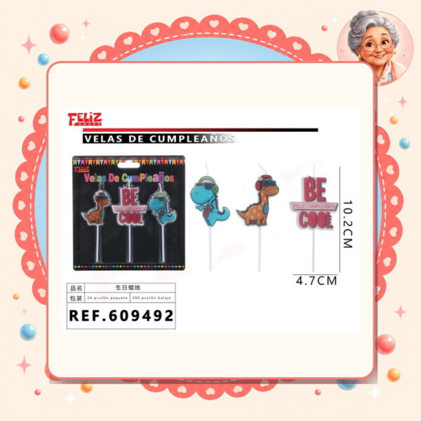 Cumpleanos 3pcs Feliz Ref. 609492