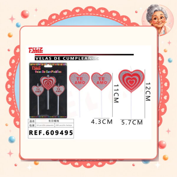 Cumpleanos 3pcs Feliz Ref. 609495