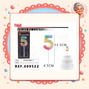 la-icha-03219 Numeros 5 Degradados Feliz Ref. 609522