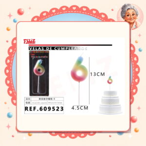 la-icha-03220 Numeros 6 Degradados Feliz Ref. 609523