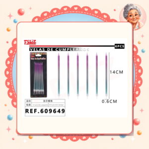 la-icha-03239 Cumpleanos 6pcs Feliz Ref. 609649