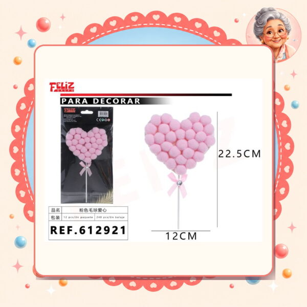 la-icha-03252 5- Accesorios de Pastel Feliz Ref. 612921
