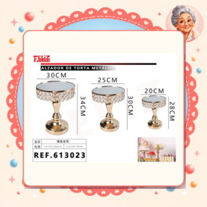 la-icha-03253 Torta Metalico Feliz Ref. 613023