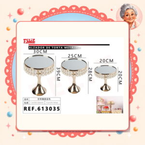 la-icha-03257 Torta Metalico Feliz Ref. 613035