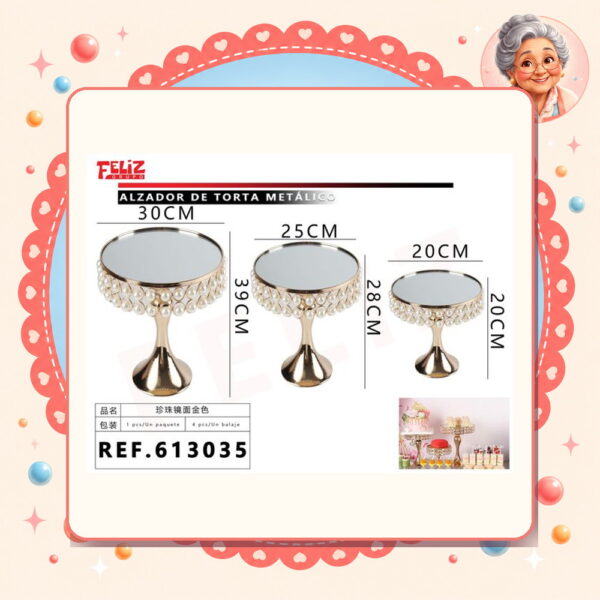 la-icha-03257 Torta Metalico Feliz Ref. 613035
