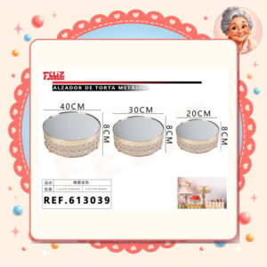 la-icha-03258 Torta Metalico Feliz Ref. 613039