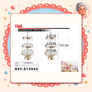 la-icha-03262 Torta Metalico Feliz Ref. 613045