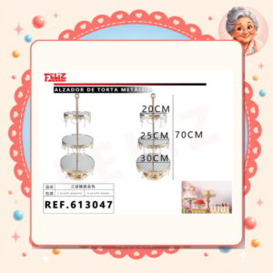 la-icha-03263 Torta Metalico Feliz Ref. 613047