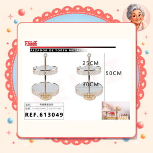 la-icha-03264 Torta Metalico Feliz Ref. 613049