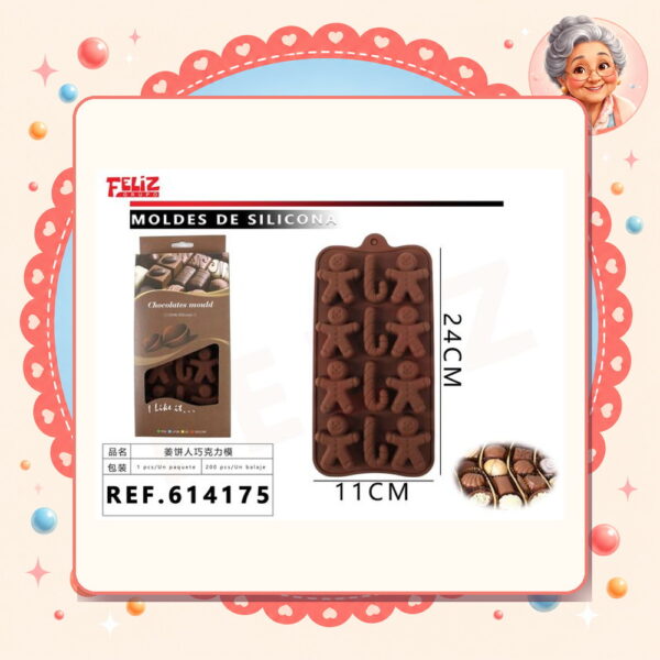 la-icha-03310 Silicona para Chocolate Feliz Ref. 614175