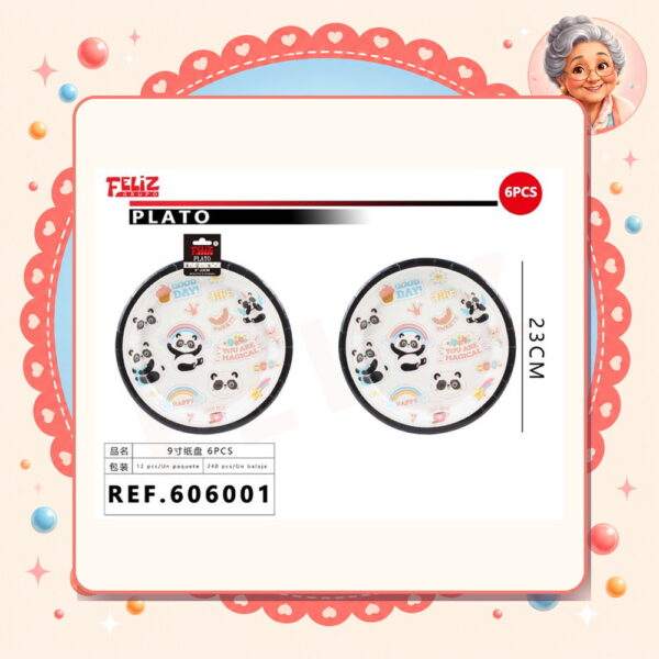Platos Panda Feliz Ref. 606001