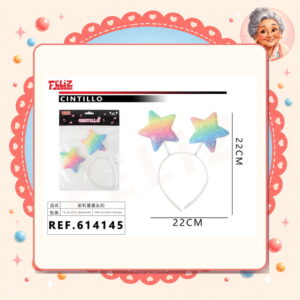 X 22cm Cintillo Estrella Feliz Ref. 614145