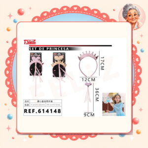 X 12cm Set de Hada Cintillo+varita Feliz Ref. 614148