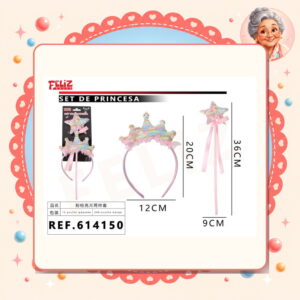 X 12cm Set de Hada Cintillo+varita Feliz Ref. 614150