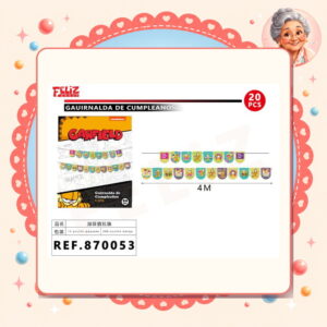 la-icha-03554 De Cumpleano/garfield 20pcs Feliz Ref. 870053