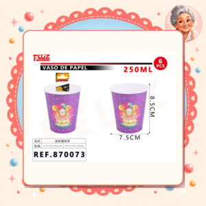 la-icha-03574 De Papel/garfield 6pcs Feliz Ref. 870073